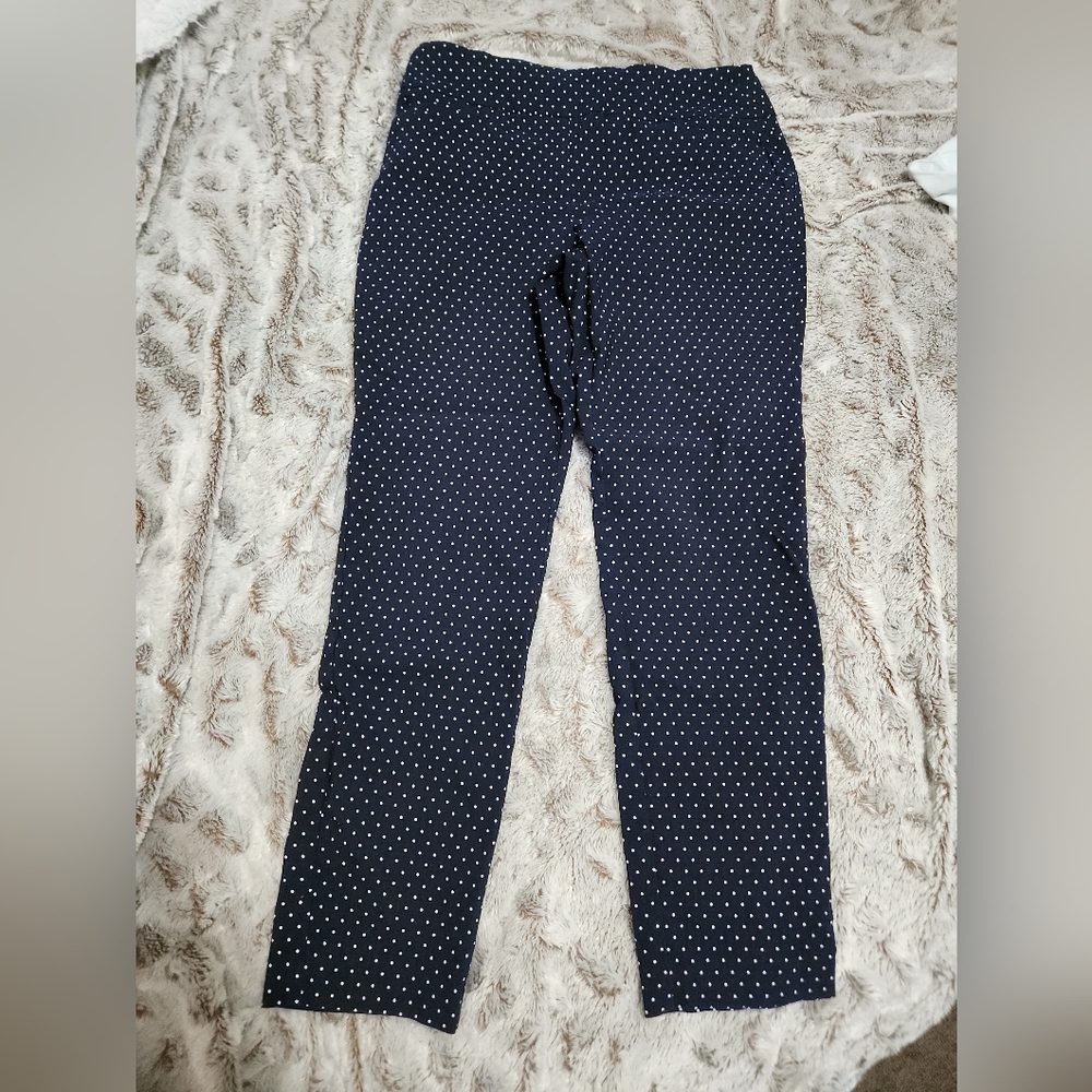 Van Heusen Navy Polka Dot Pants